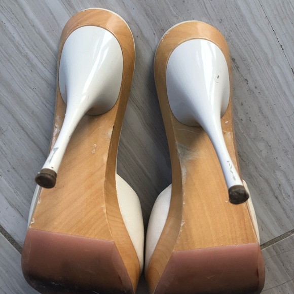 Miu Miu wood base open toe mule - Picture 4 of 6